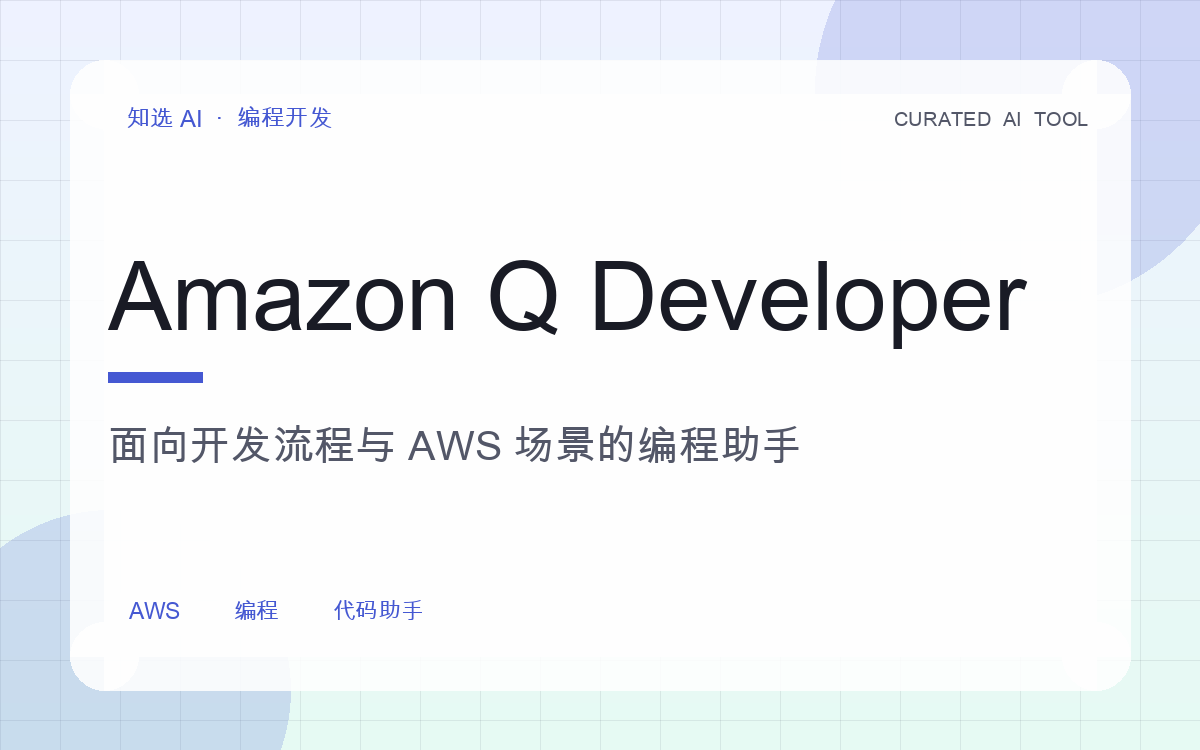 Amazon Q Developer 界面预览